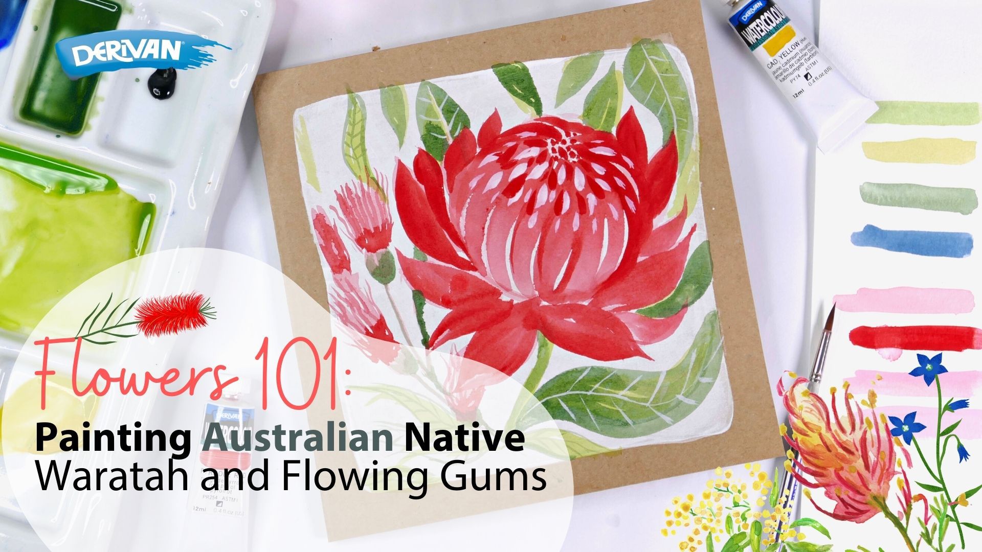 How to Paint Australian Natives in Watercolour
